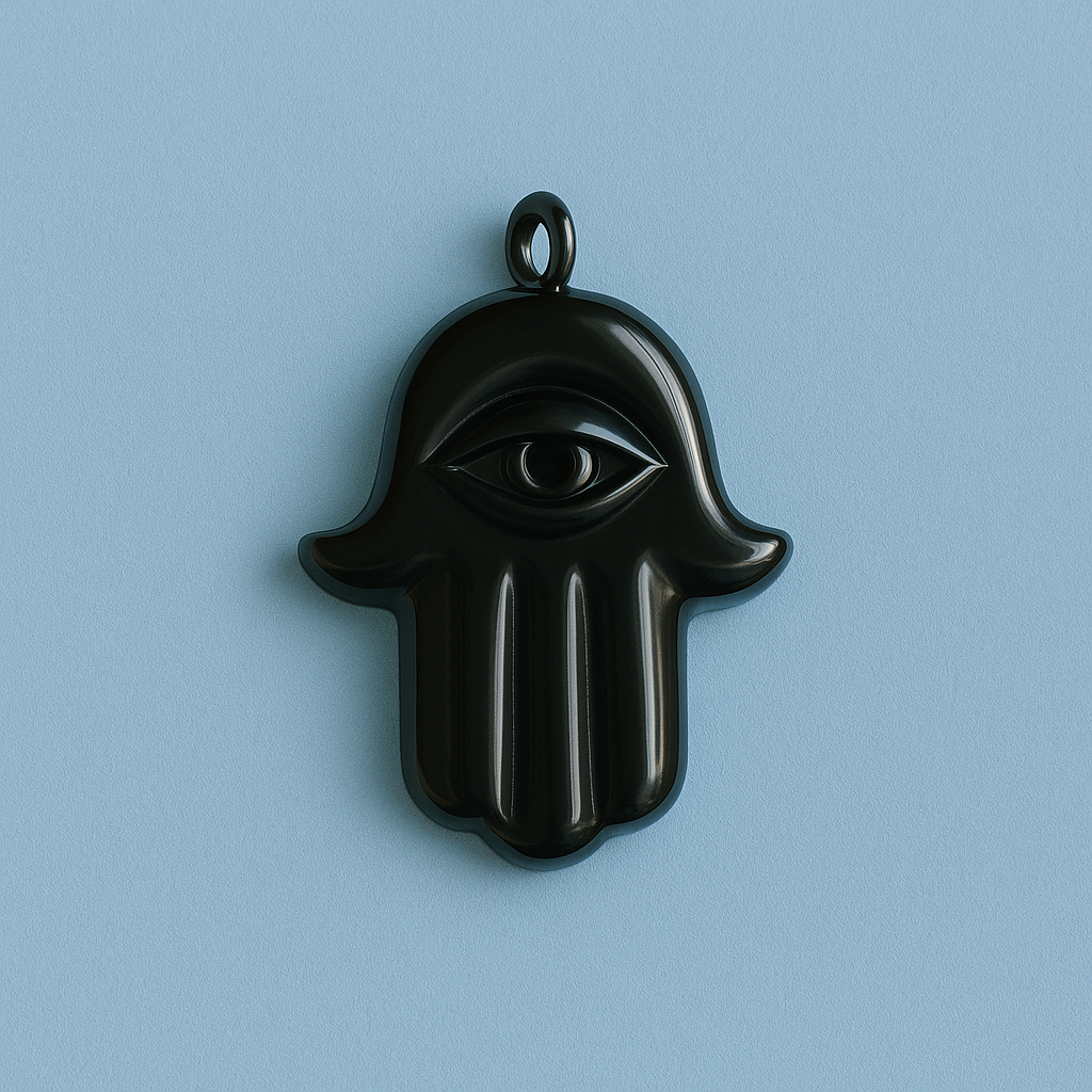 Black Hamsa Charm
