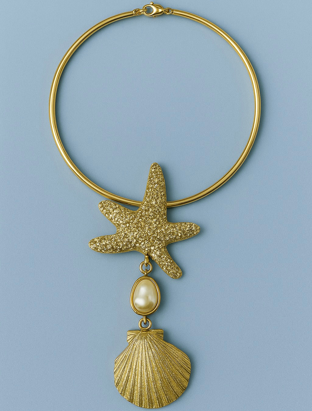 Golden Sea Story Necklace