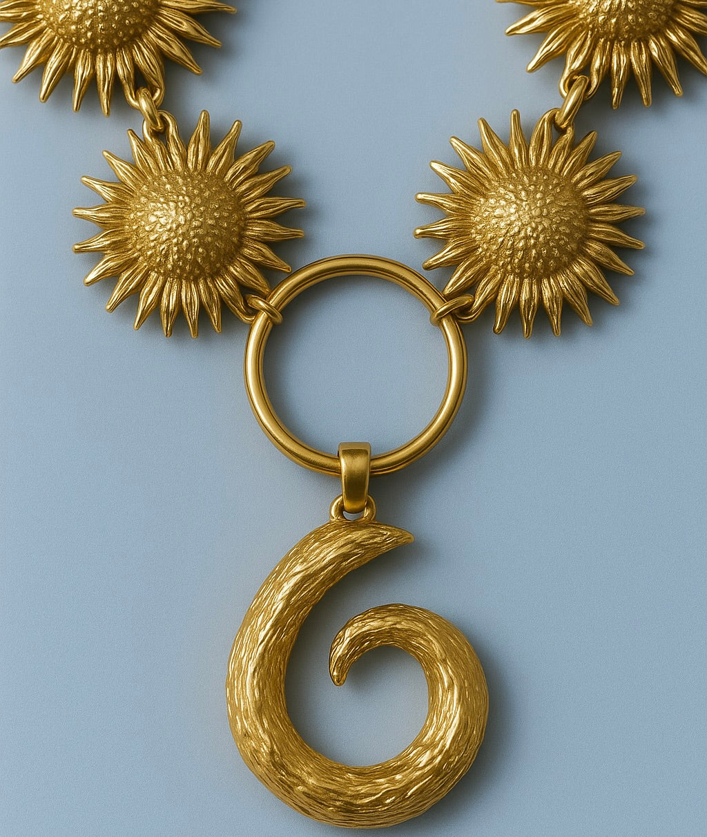 Sunshine Spiral Necklace