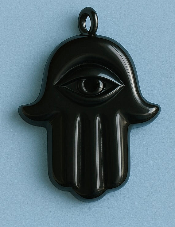 Black Hamsa Charm