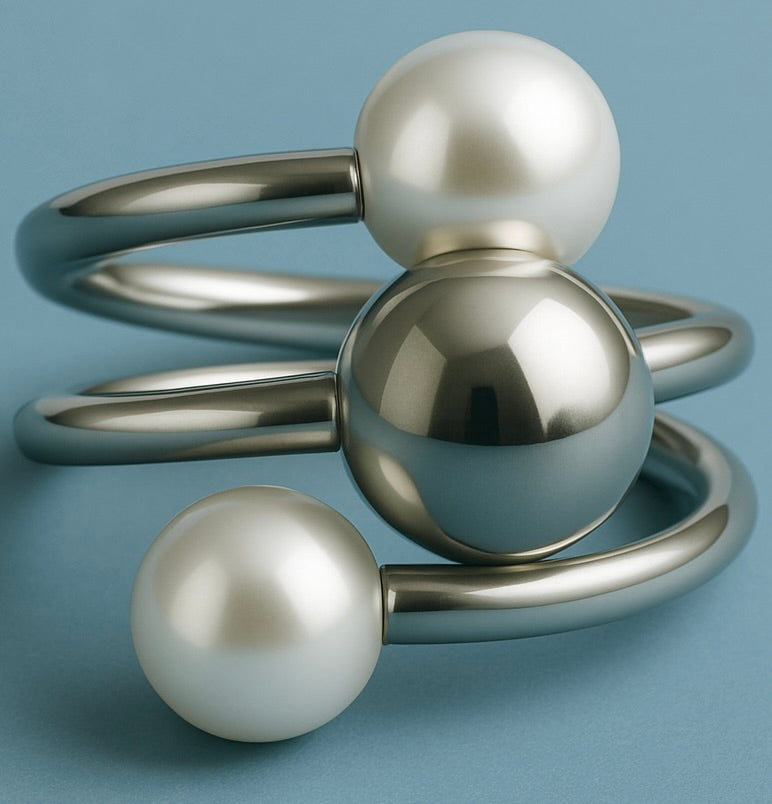 Pearl Orbit Ring