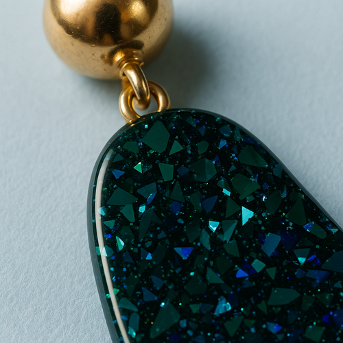 Emerald Spark Drop Earrings