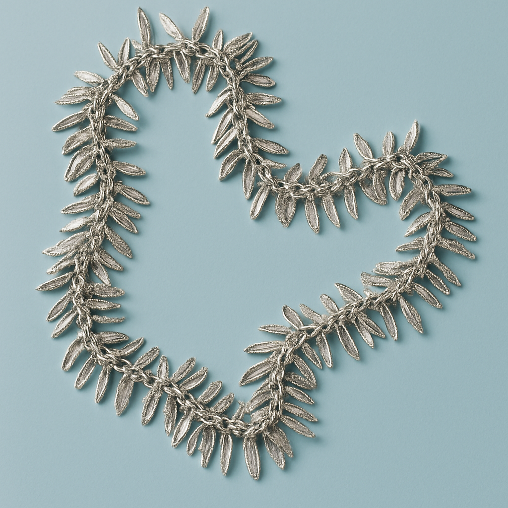 Silver Leaf Belly Chain