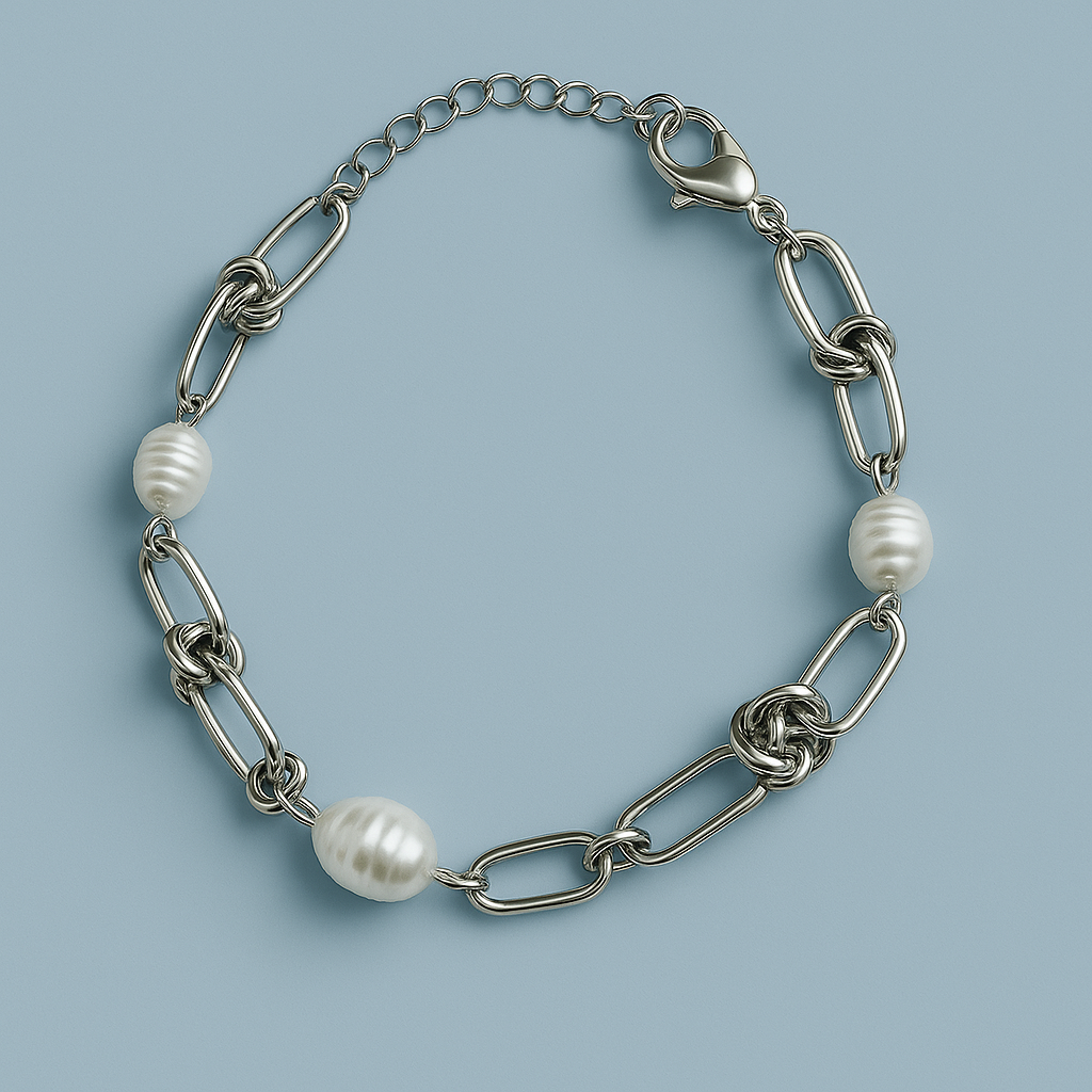Pearl Link Chain Bracelet